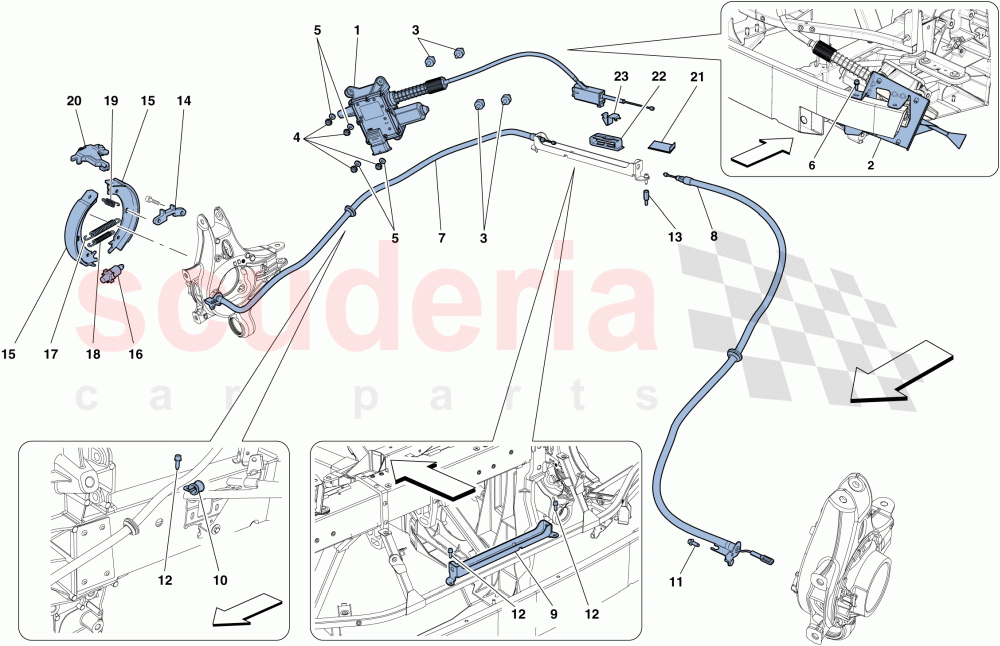 PARKING BRAKE CONTROL of Ferrari Ferrari 458 Italia