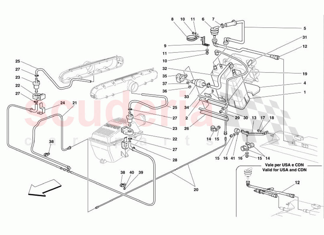 Antievaporation Device of Ferrari Ferrari 575 Superamerica