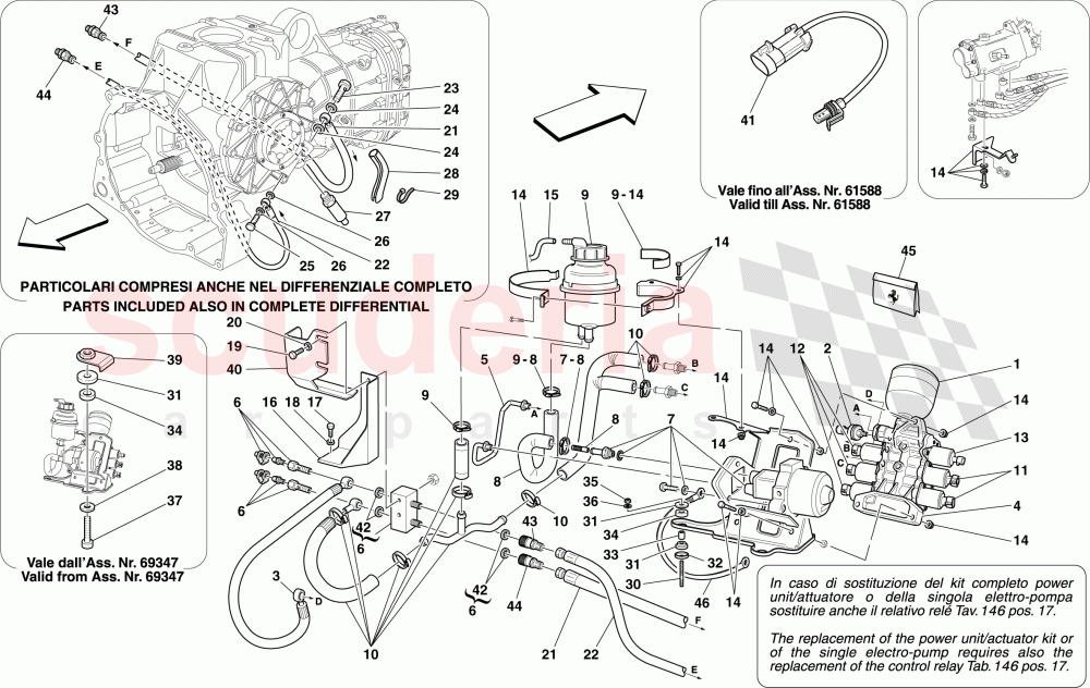 POWER UNIT AND TANK of Ferrari Ferrari 430 Spider