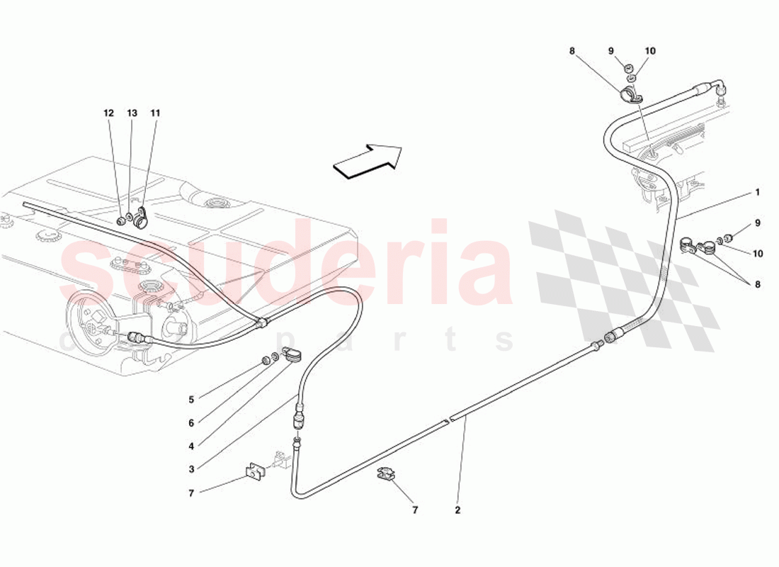 Fuel Supply System of Ferrari Ferrari 575 Superamerica