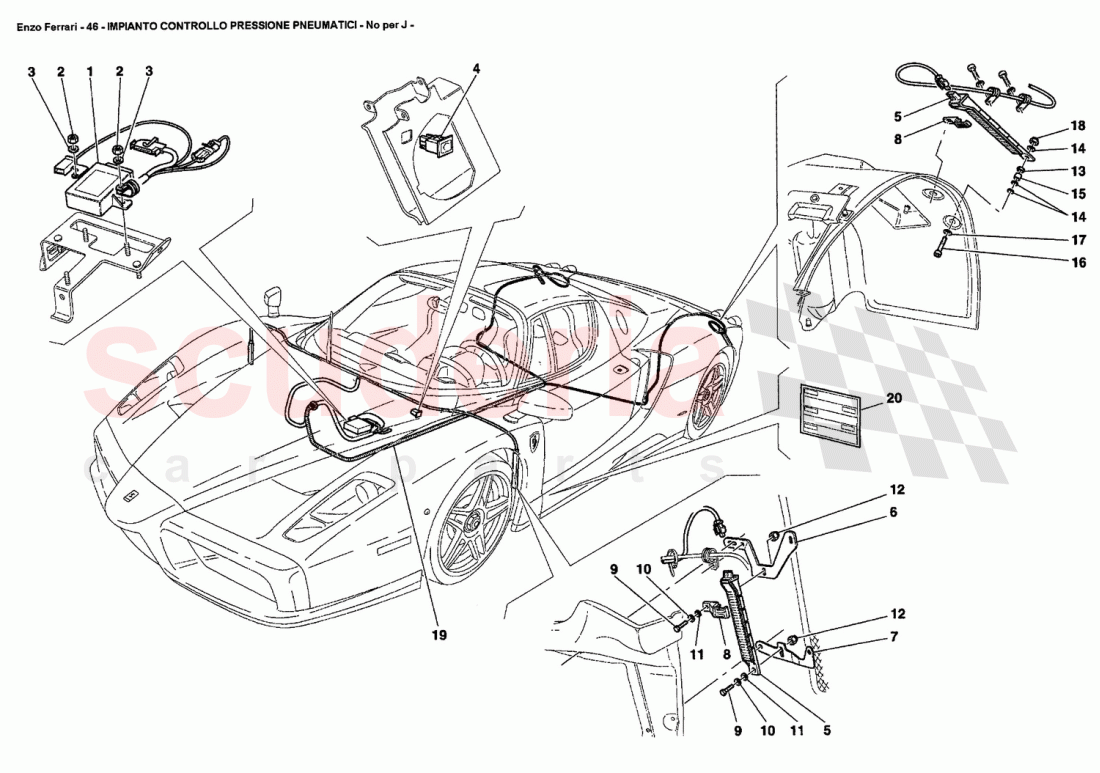 TYRES PRESSURE CONTROL SYSTEM of Ferrari Ferrari Enzo