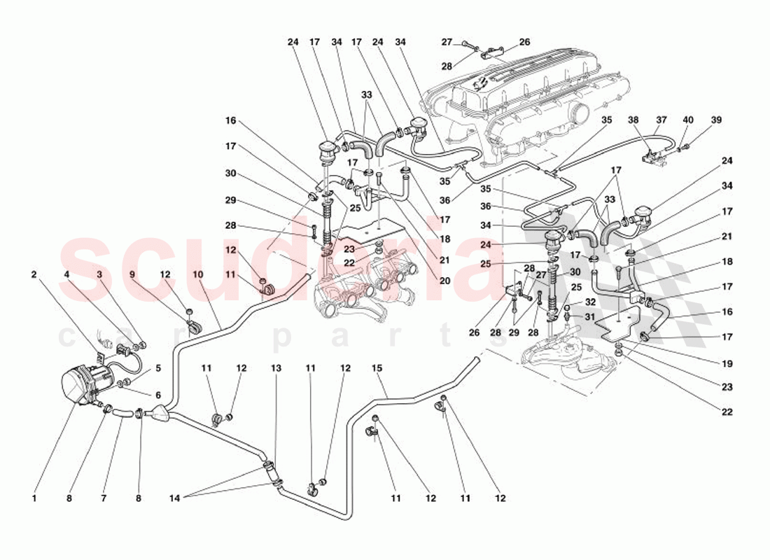 Secondary Air Pump of Ferrari Ferrari 575 Superamerica