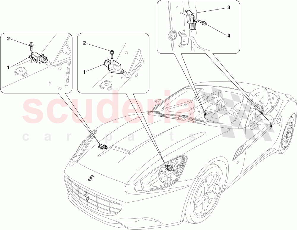 AIRBAG SYSTEM of Ferrari Ferrari California (2012-2014)