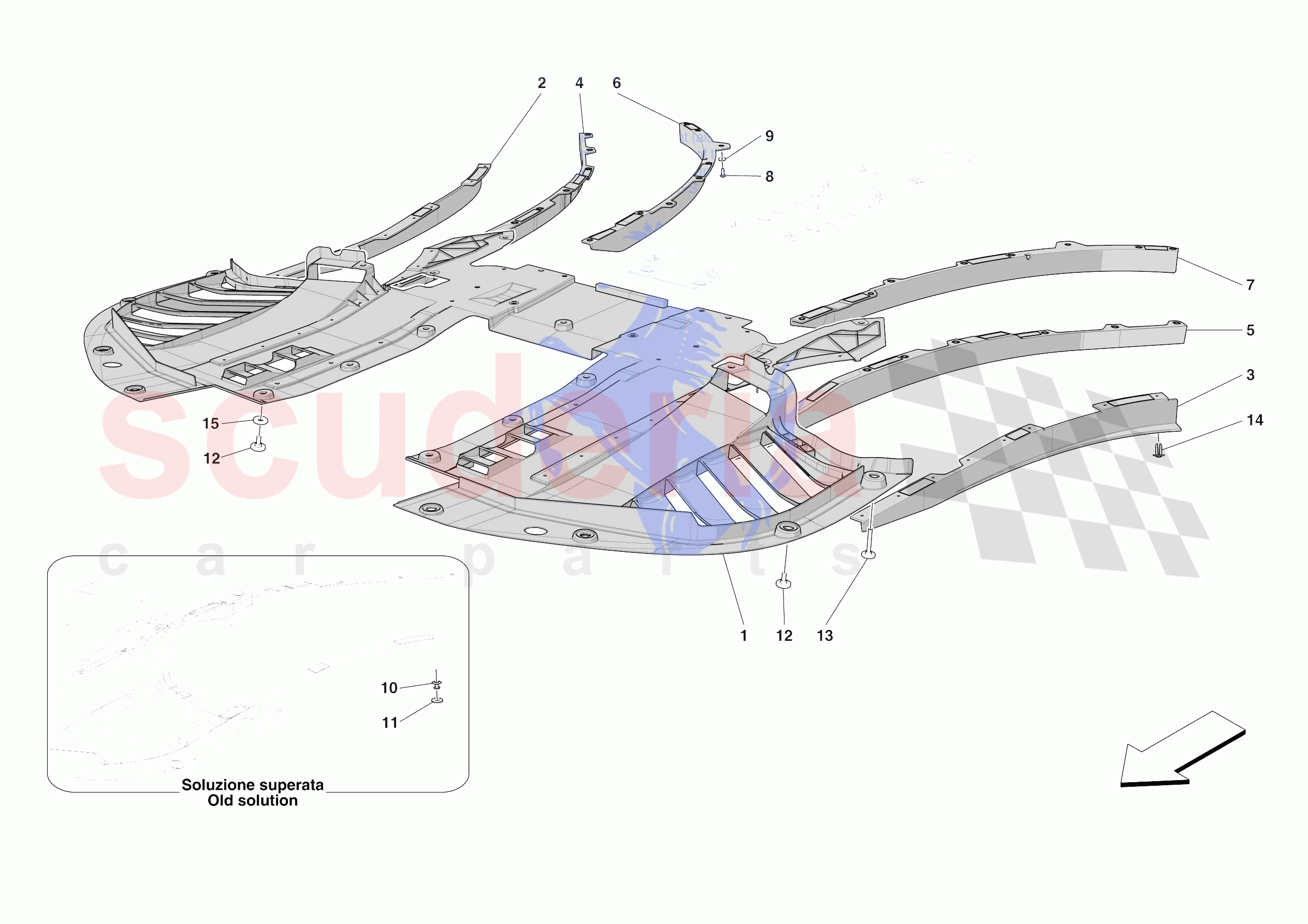 FRONT SHIELDS of Ferrari Ferrari 296 GTB Europe