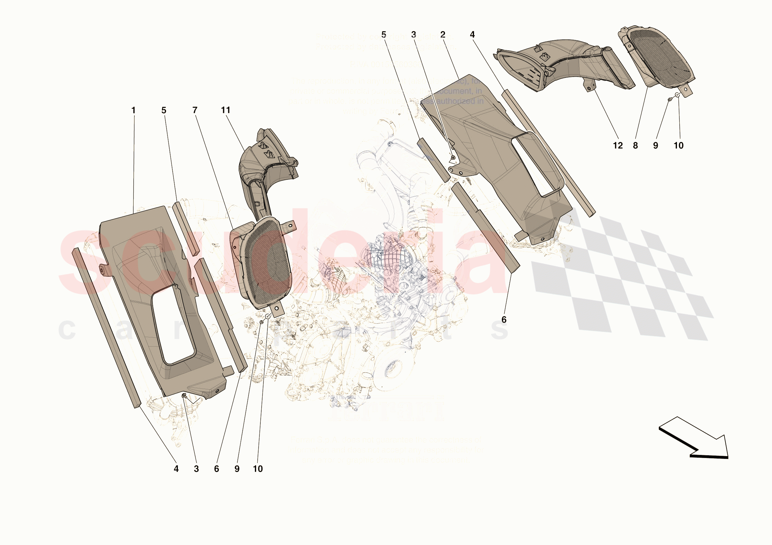 LATERAL AIR INTAKES of Ferrari Ferrari 296 GTS USA