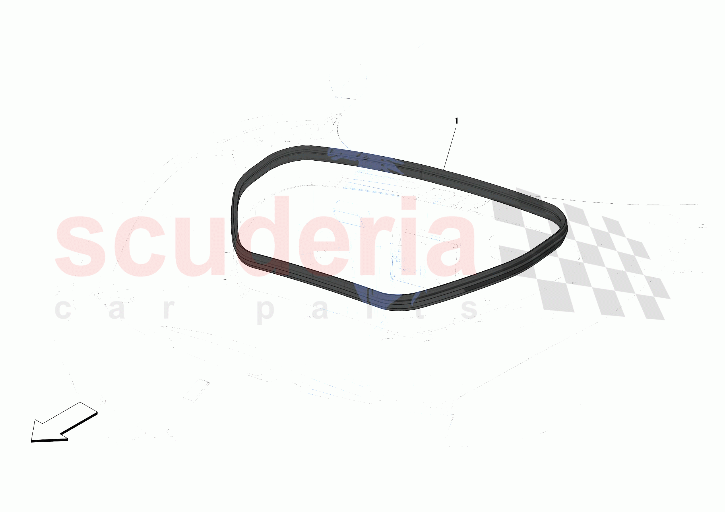 FRONT LID SEALS of Ferrari Ferrari 488 Pista Europe