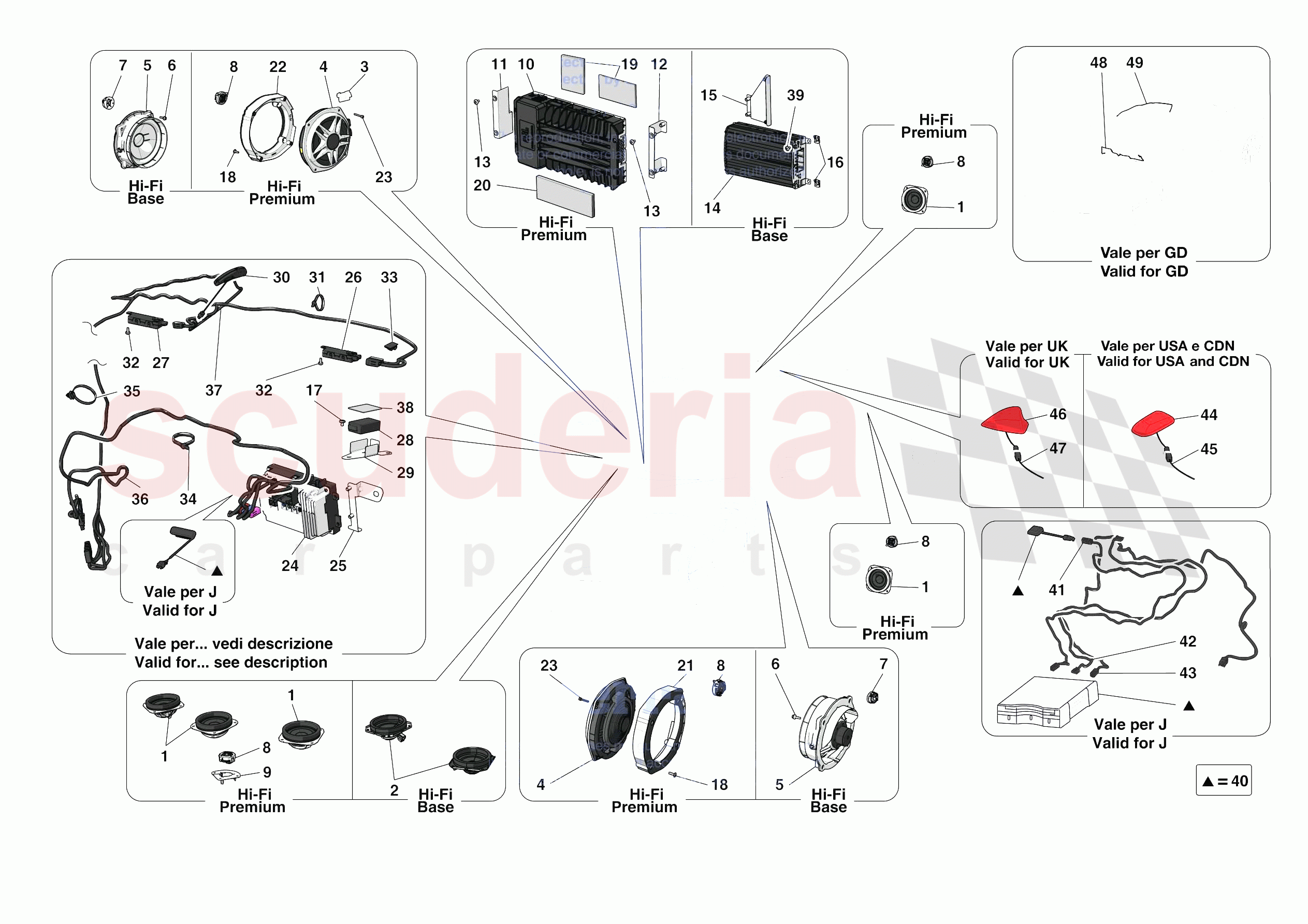 AUDIO UNIT of Ferrari Ferrari 488 Pista Europe