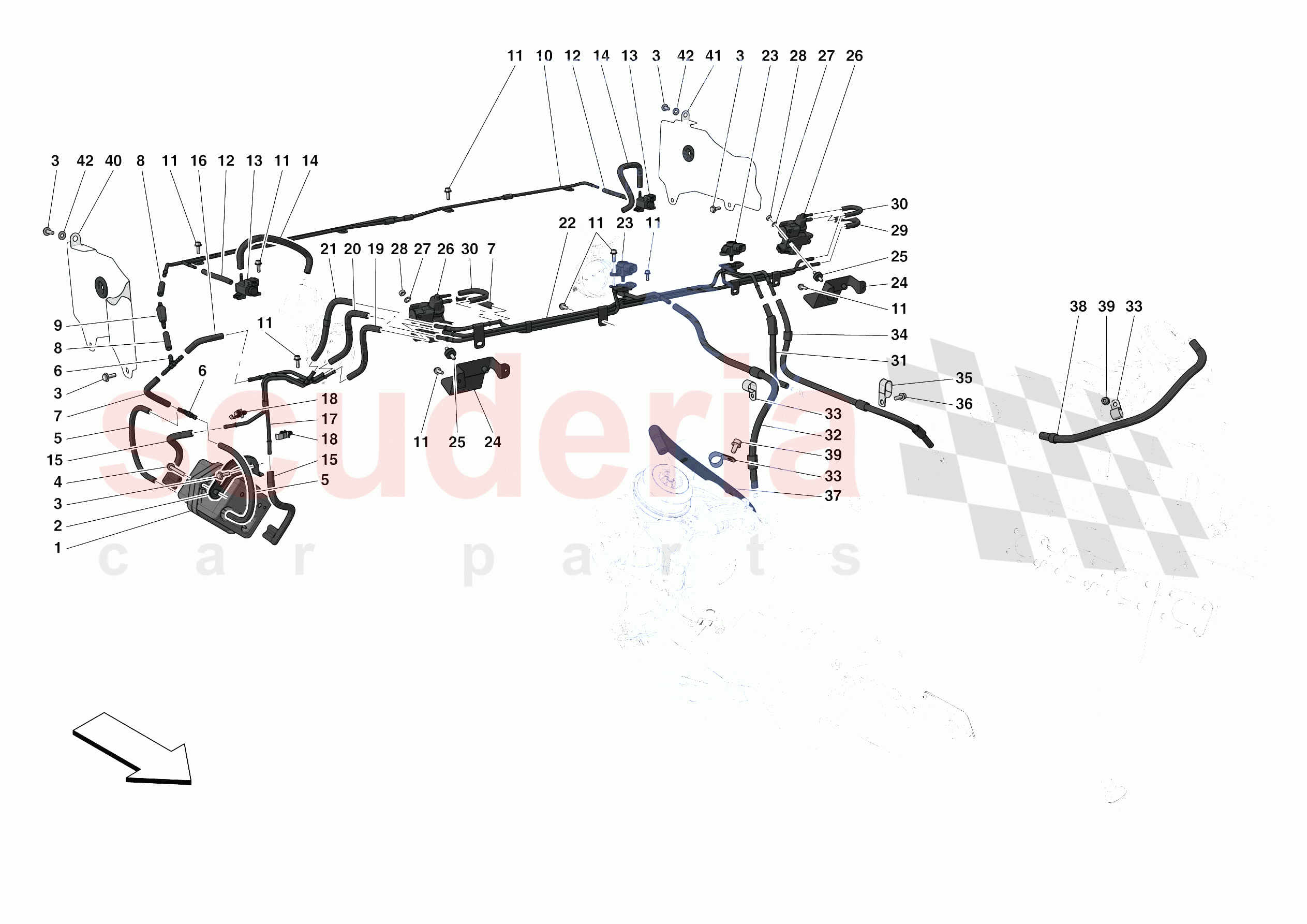 TURBOCHARGING SYSTEM ADJUSTMENTS of Ferrari Ferrari 488 Pista USA