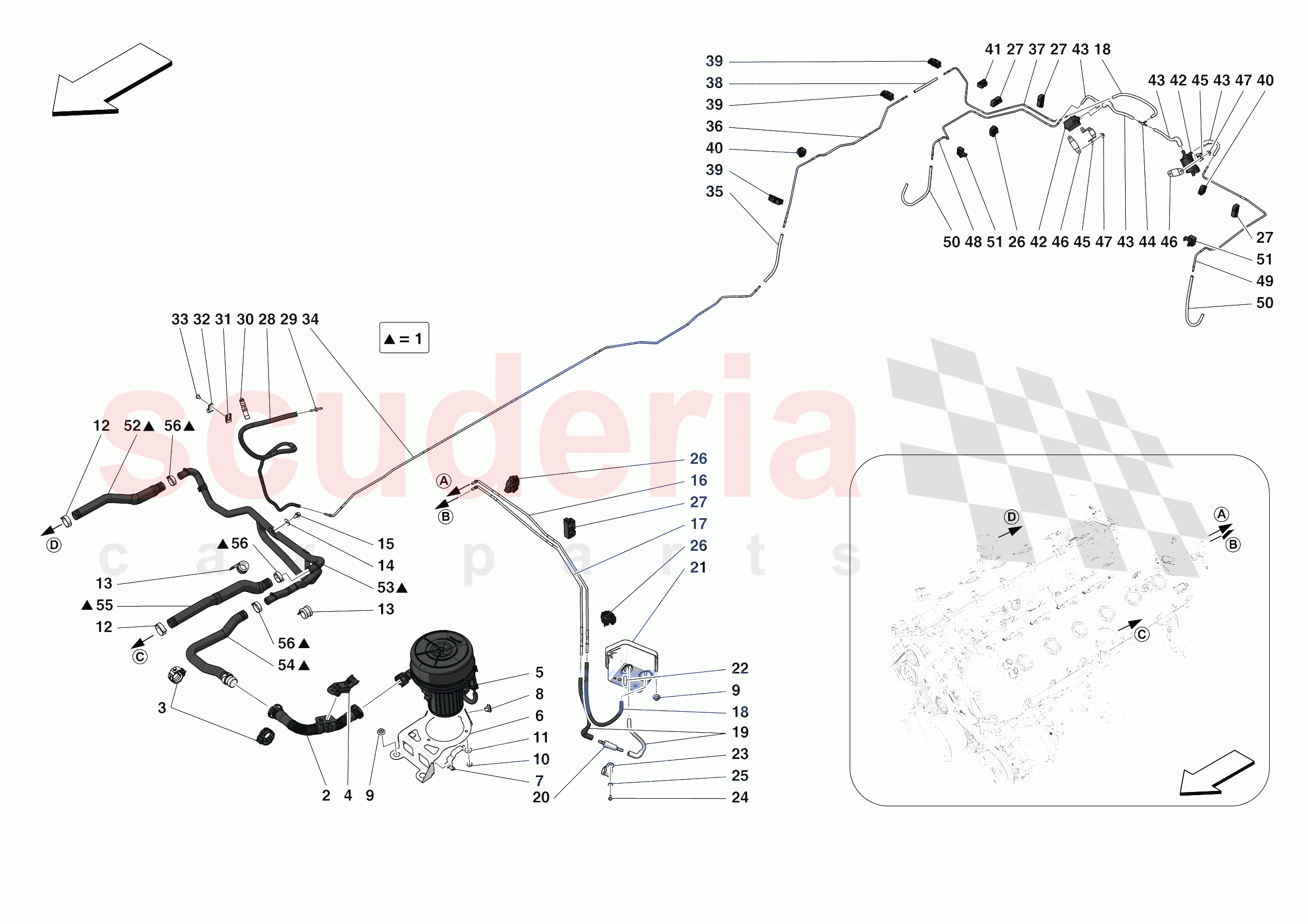 EMISSIONS CONTROL SYSTEM of Ferrari Ferrari Monza SPA1 Europe