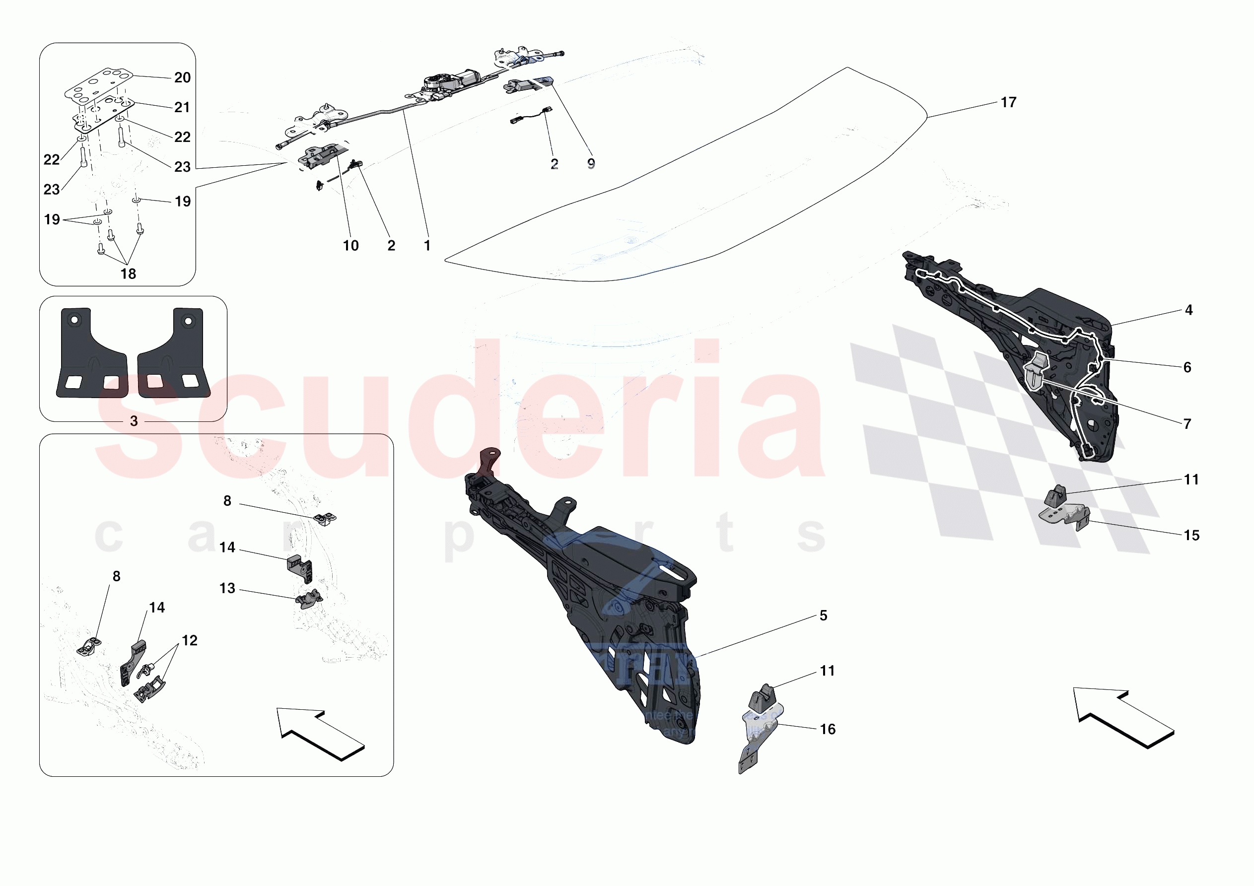 ROOF - KINEMATICS of Ferrari Ferrari Portofino Europe