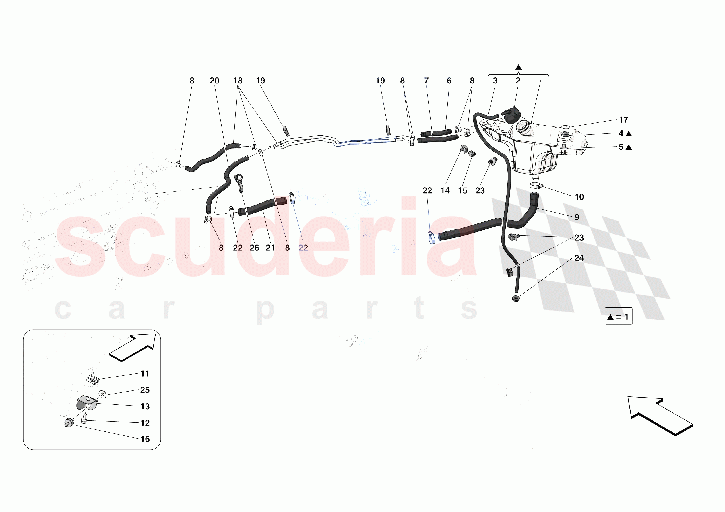 EXPANSION TANK of Ferrari Ferrari Portofino M Europe