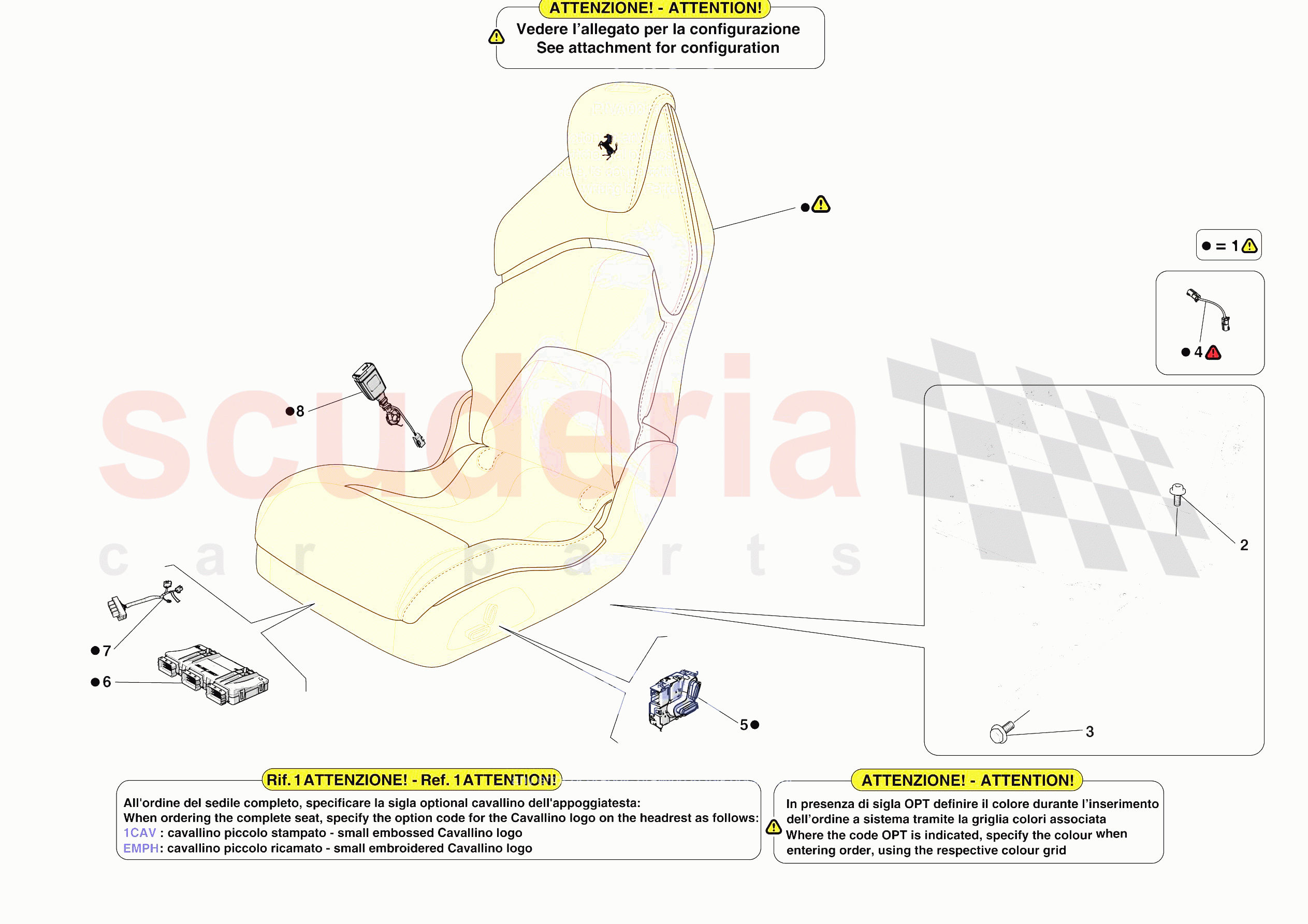 REAR SEATS of Ferrari Ferrari Purosangue Europe RH