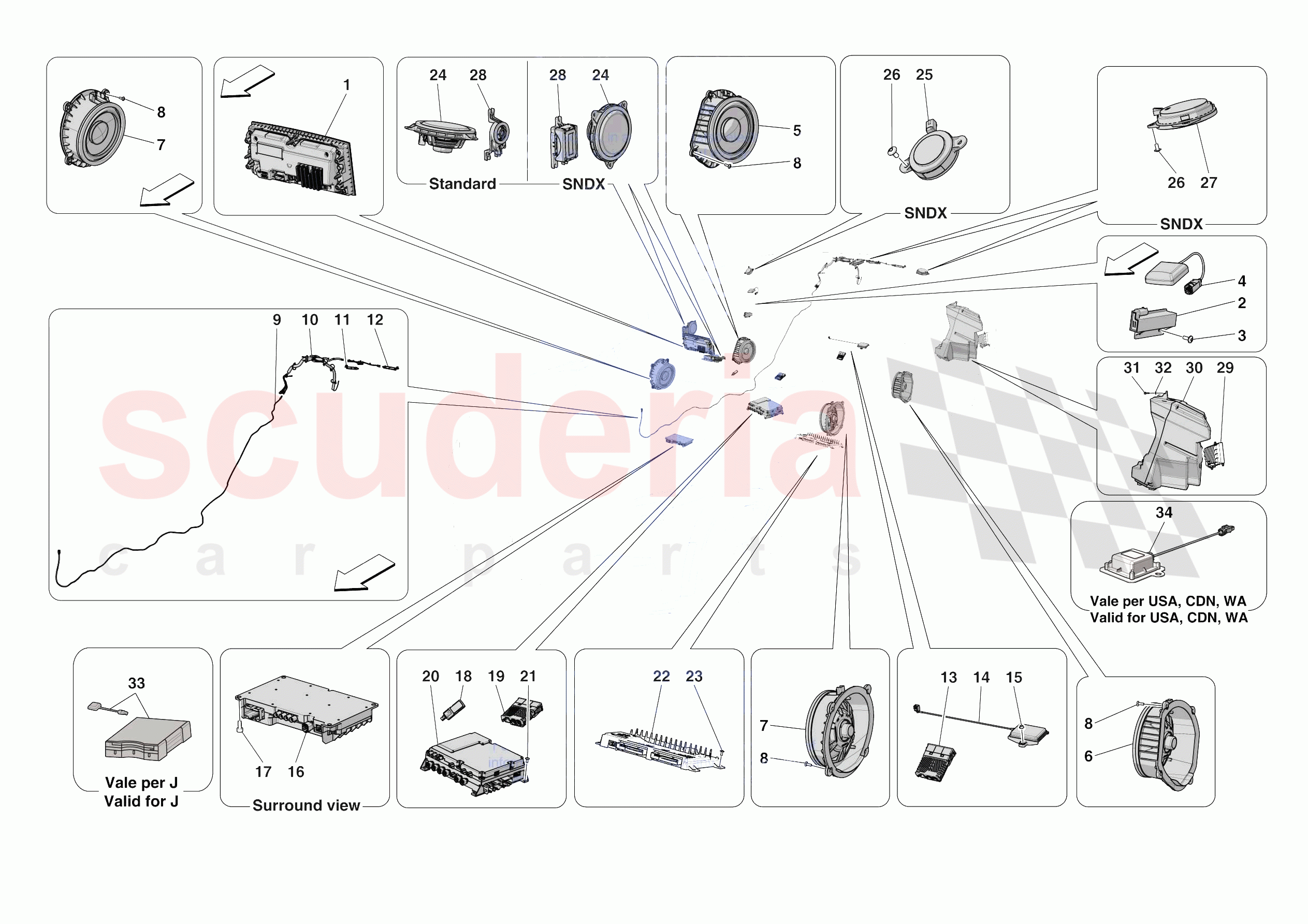 AUDIO UNIT of Ferrari Ferrari Purosangue USA