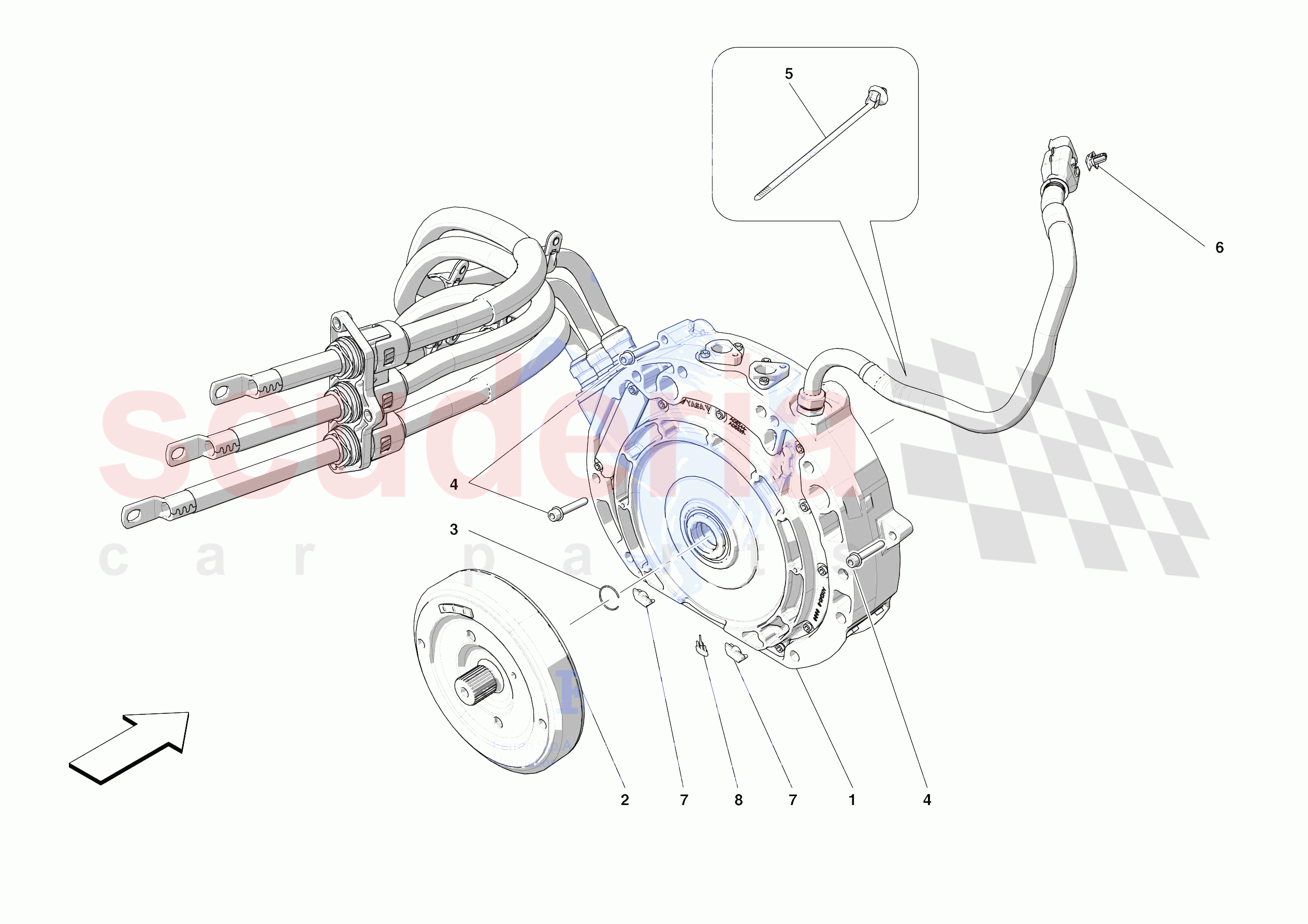 ELECTRIC MACHINE of Ferrari Ferrari SF90 Spider Europe RH