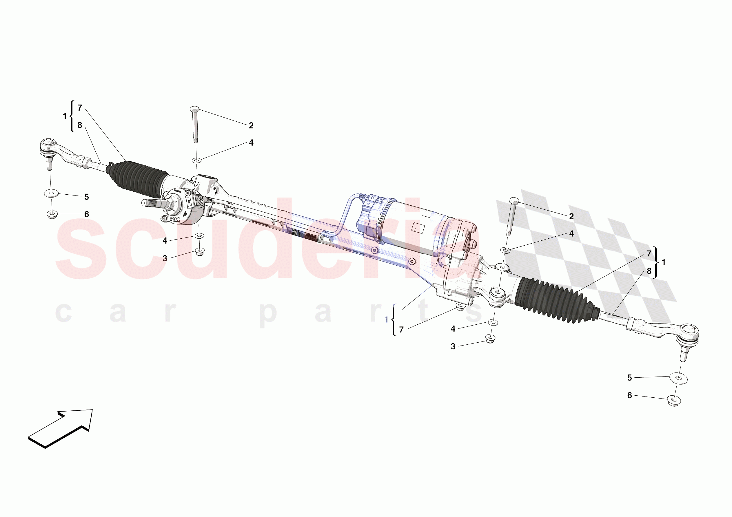 STEERING BOX of Ferrari Ferrari SF90 Stradale Europe