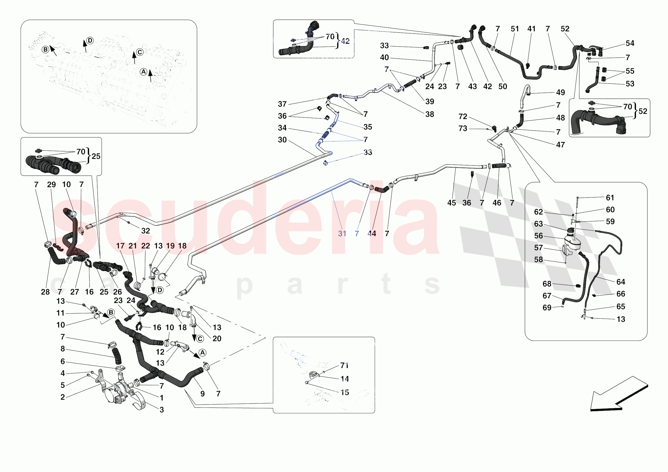 INVERTER COOLING of Ferrari Ferrari SF90 Stradale Europe