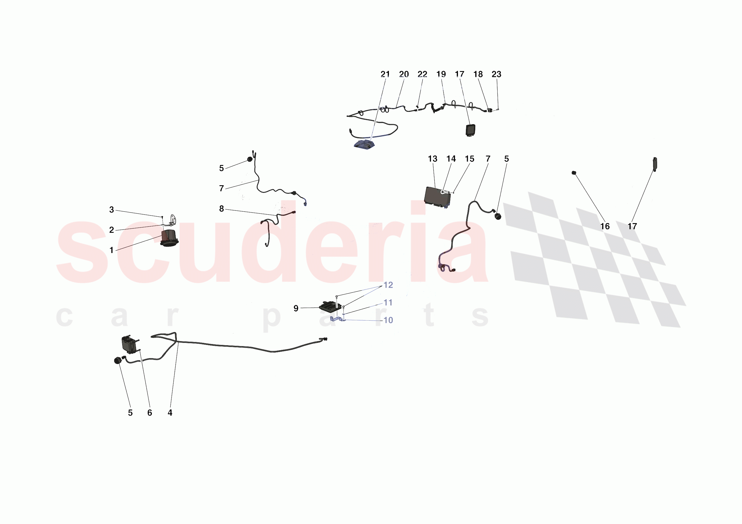 ADAS AND SENSORS of Ferrari Ferrari SF90 Stradale Europe