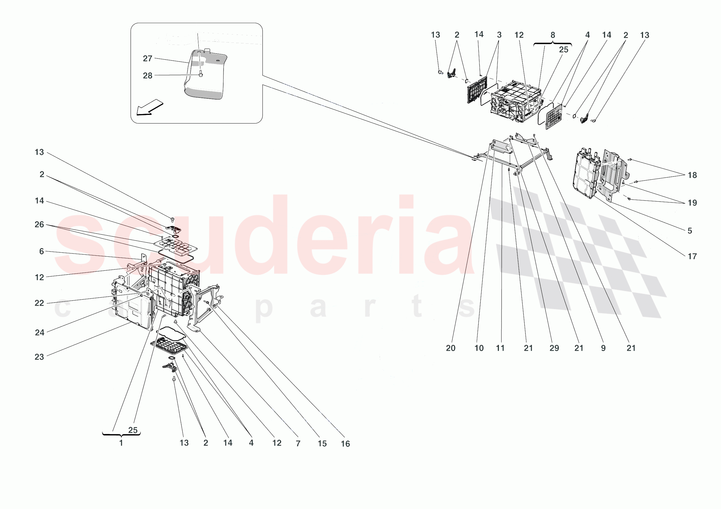 POWER ELECTRONICS of Ferrari Ferrari SF90 XX Spider Europe