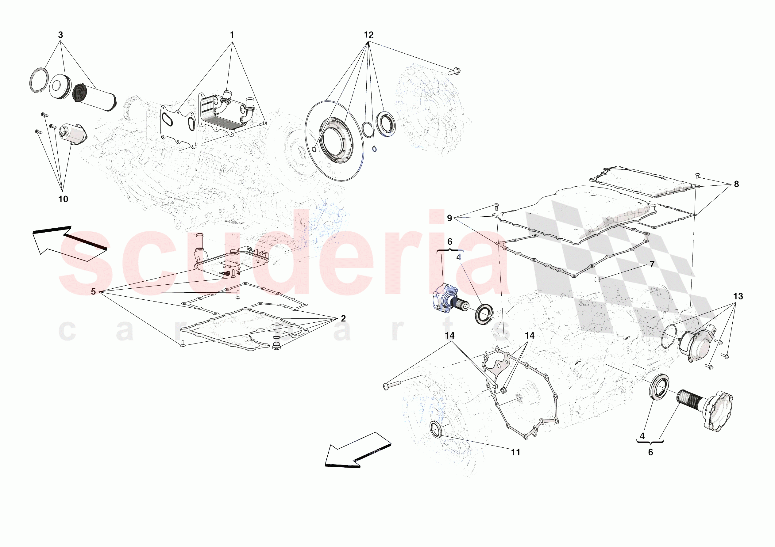 GEARBOX REPAIR KIT of Ferrari Ferrari SF90 XX Stradle Europe