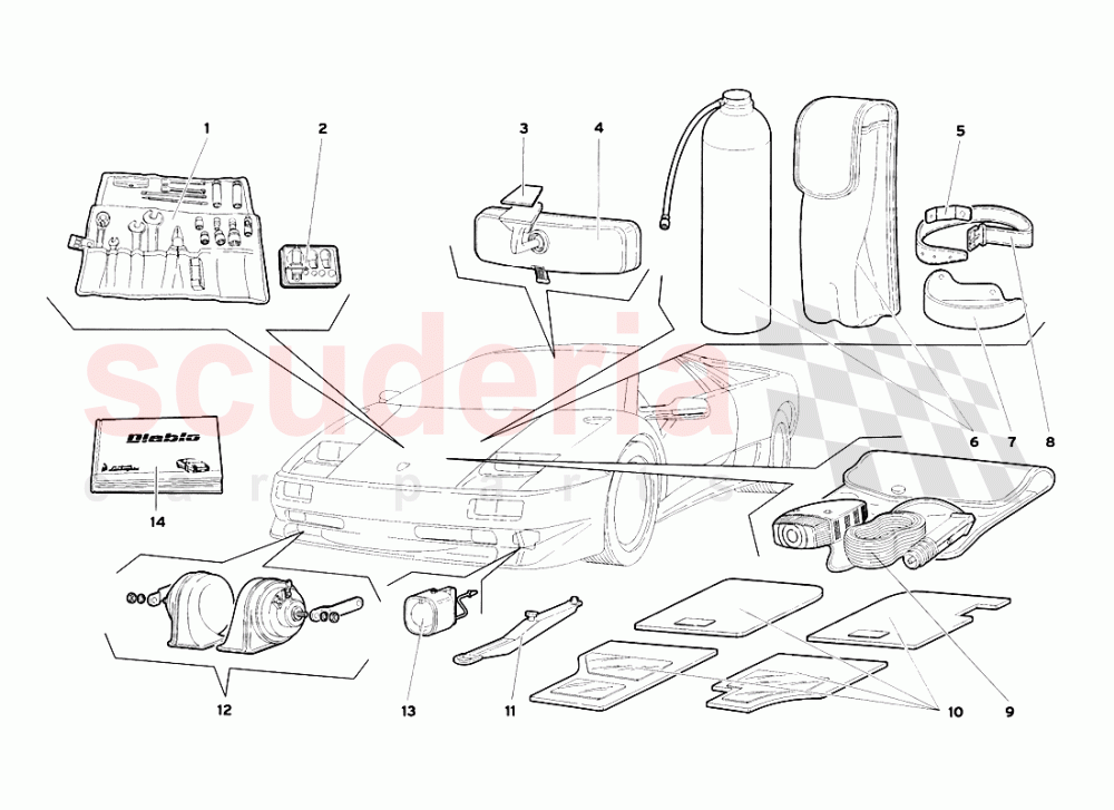 Accessories of Lamborghini Lamborghini Diablo SV (1999)