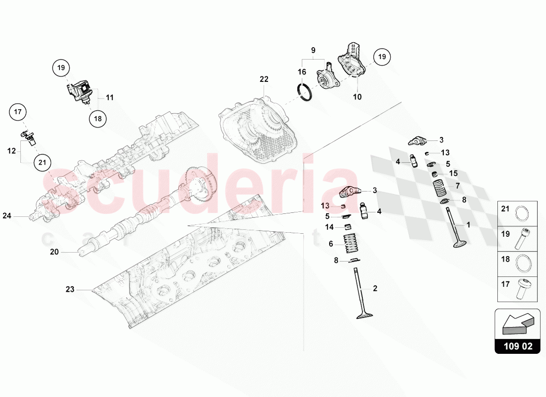 CAMSHAFT, VALVES of Lamborghini Lamborghini Urus