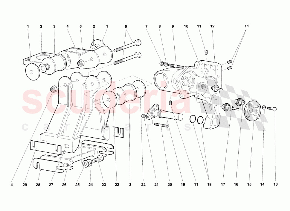 Gearbox Oil Pump of Lamborghini Lamborghini Diablo VT Roadster (1998-2000)