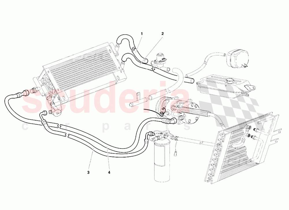 Climate Control (Valid for R.H.D. Version - April 1994) 1 of Lamborghini Lamborghini Diablo VT (1993-1998)