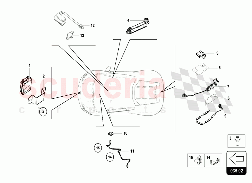 ANTENNAS of Lamborghini Lamborghini Huracan LP610 Coupe