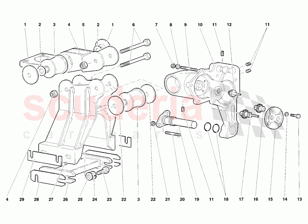 Gearbox Oil Pump of Lamborghini Lamborghini Diablo SV (1998)