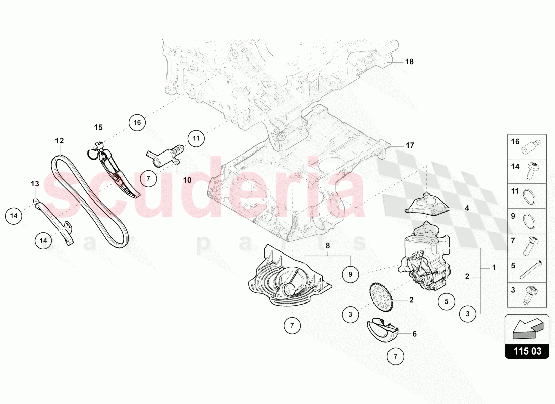 OIL PUMP of Lamborghini Lamborghini Urus