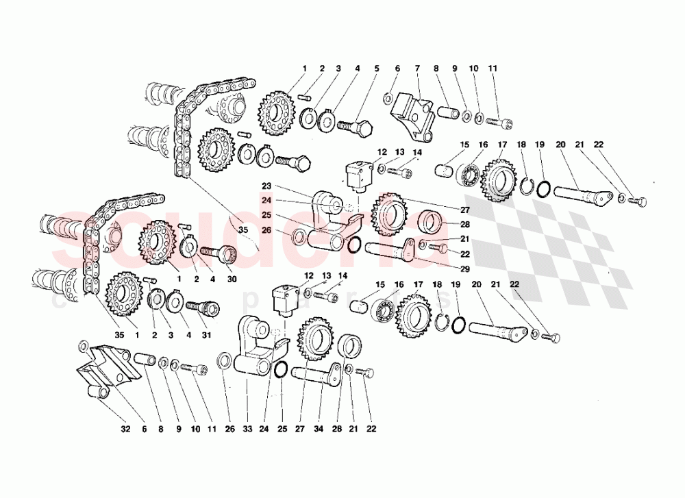 Timing System 1 of Lamborghini Lamborghini Diablo (1990-1998)