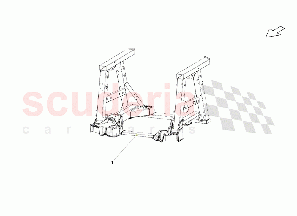 Rear Frame Elements 1 of Lamborghini Lamborghini Gallardo (2006-2007)