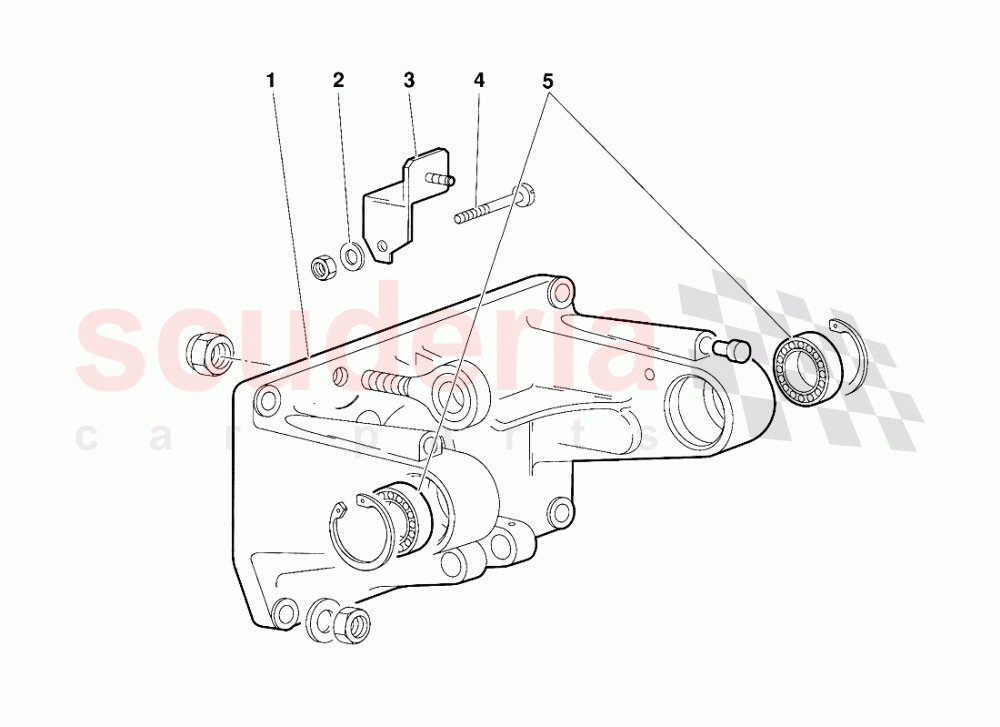 Pedal Mounting (Valid for Australia Version - October 1991) of Lamborghini Lamborghini Diablo (1990-1998)