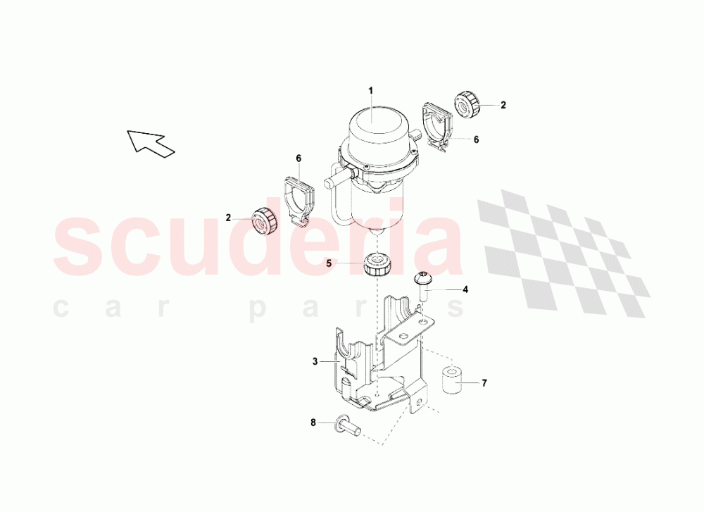 Electric Brake System Pump of Lamborghini Lamborghini Gallardo LP560 Coupe