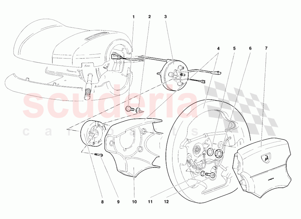 Steering 5 of Lamborghini Lamborghini Diablo VT Roadster (1998-2000)