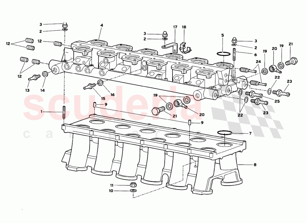 Intake Manifold 1 of Lamborghini Lamborghini Diablo GT (1999-2000)