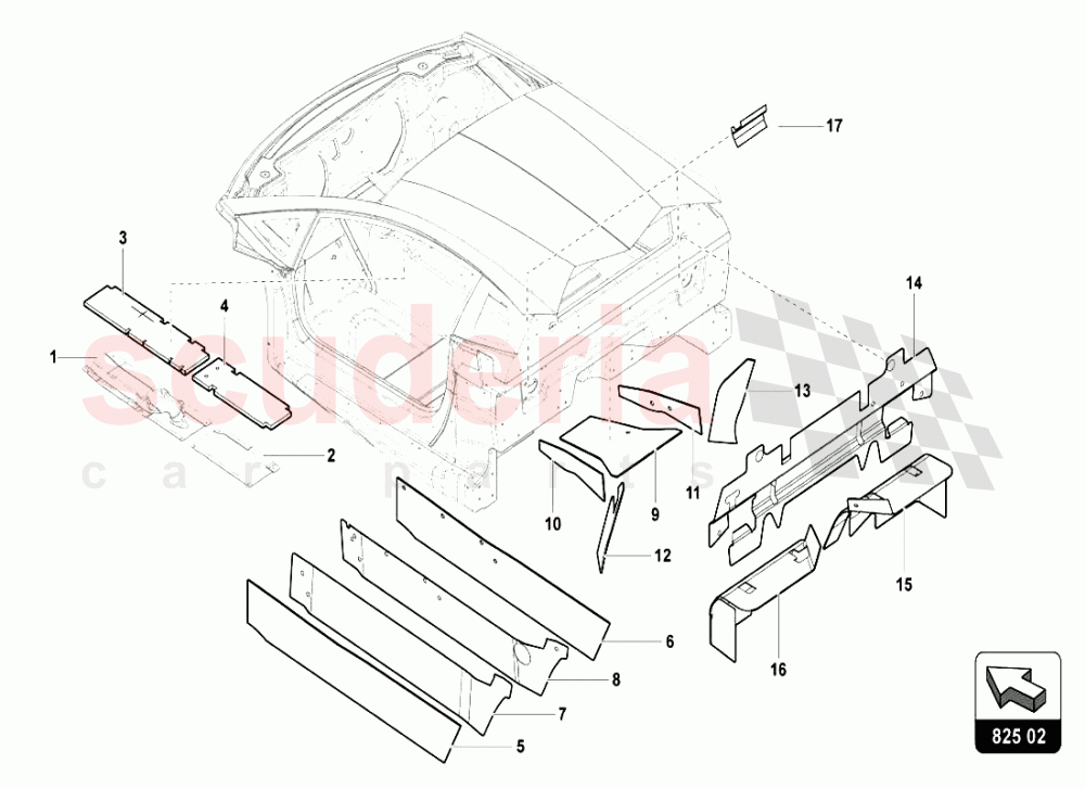 SOUNDPROOFING MATERIAL of Lamborghini Lamborghini Aventador LP720 Roadster