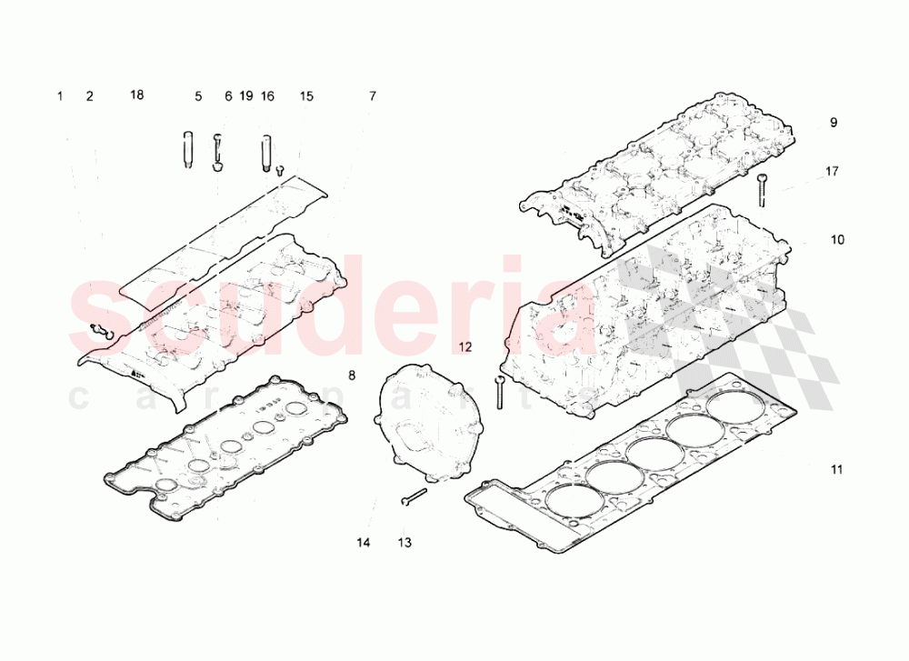 Right Cylinder Head And Cover 1 - 5 of Lamborghini Lamborghini Gallardo Superleggera