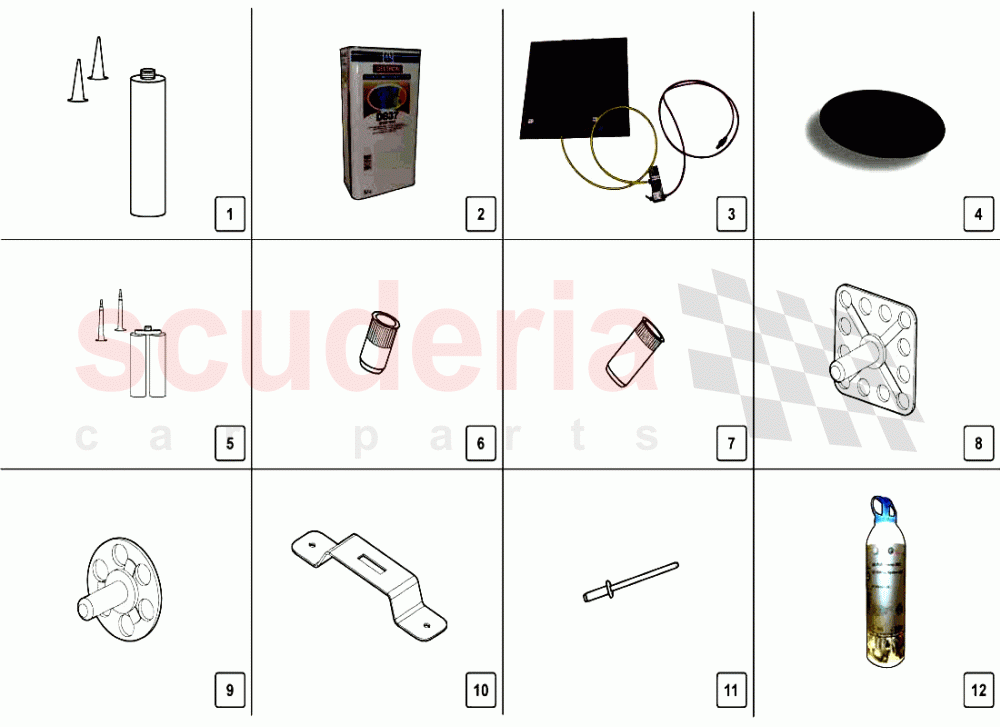 CFK REPAIR KIT of Lamborghini Lamborghini Aventador LP720 Coupe