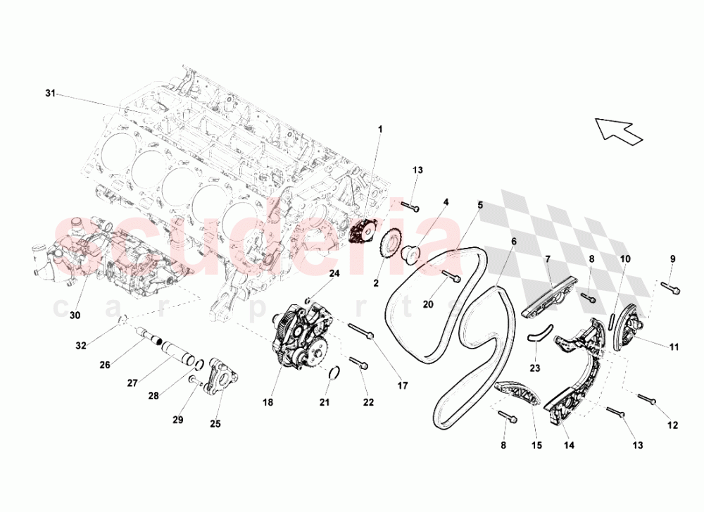 HEAD TIMING SYSTEM of Lamborghini Lamborghini Gallardo LP550 Spyder