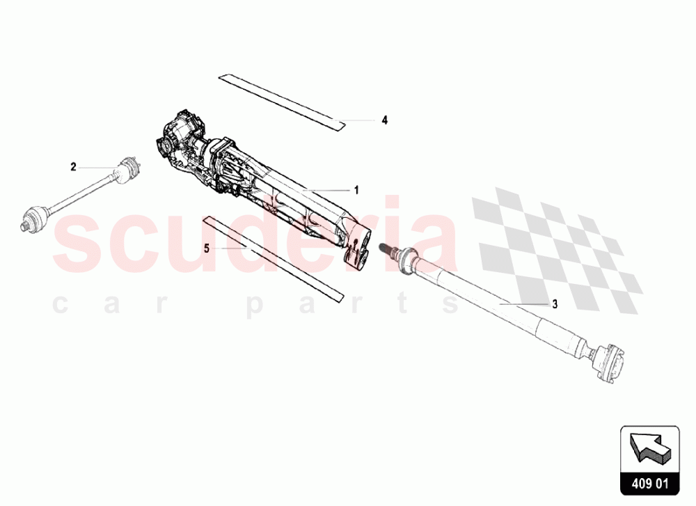 FRONT DIFFERENTIAL of Lamborghini Lamborghini Huracan LP610 Spyder