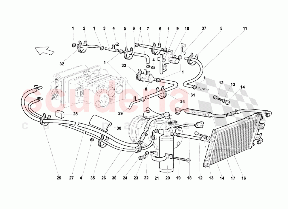 Air Conditioning System 2 of Lamborghini Lamborghini Murcielago LP670