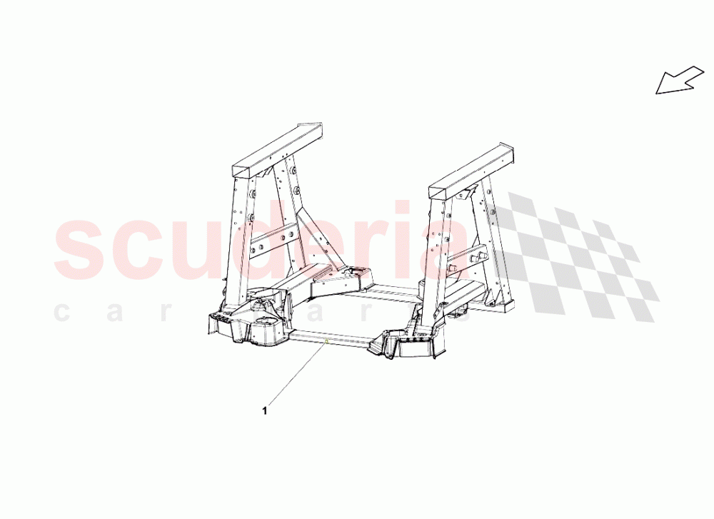 Rear Frame Elements 1 of Lamborghini Lamborghini Gallardo (2008)