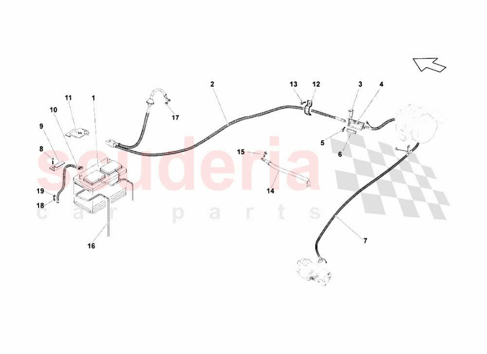 Electrical System 3 of Lamborghini Lamborghini Gallardo Superleggera