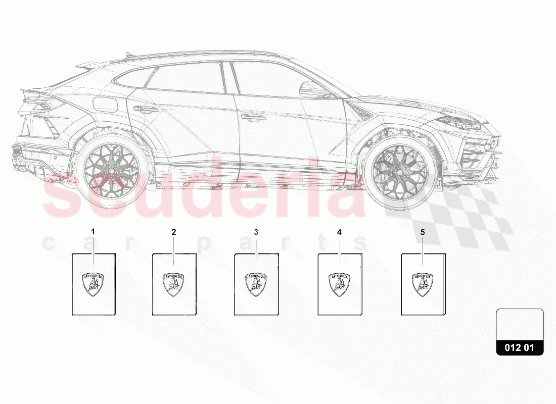 1 SET VEHICLE LITERATURE of Lamborghini Lamborghini Urus