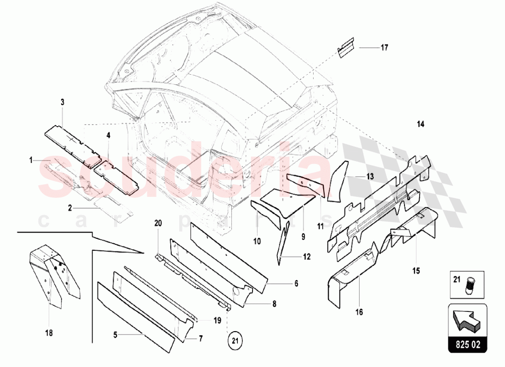 SOUNDPROOFING MATERIAL of Lamborghini Lamborghini Aventador LP750 SV Coupe