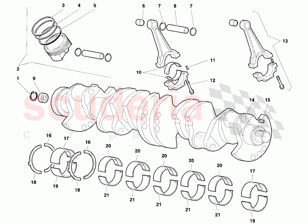 Crankgears of Lamborghini Lamborghini Diablo SE30 (1993-1995)