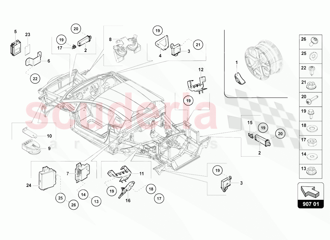 ELECTRICS of Lamborghini Lamborghini Aventador LP770 SVJ Coupe