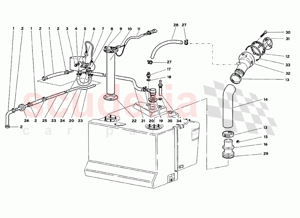 Fuel System 3 of Lamborghini Lamborghini Diablo GT (1999-2000)