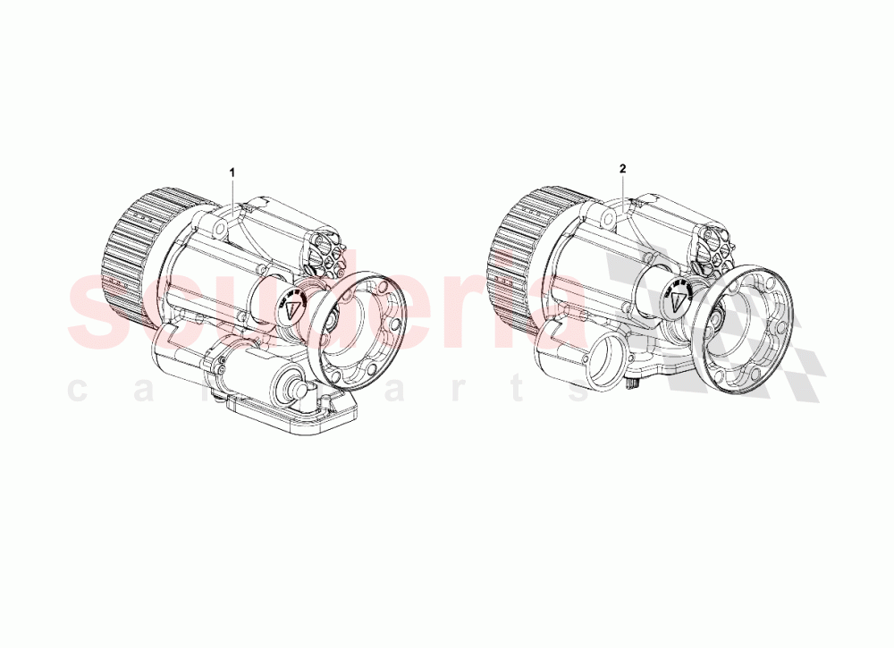 Front Differential Assembly 1 of Lamborghini Lamborghini Aventador LP700 Coupe